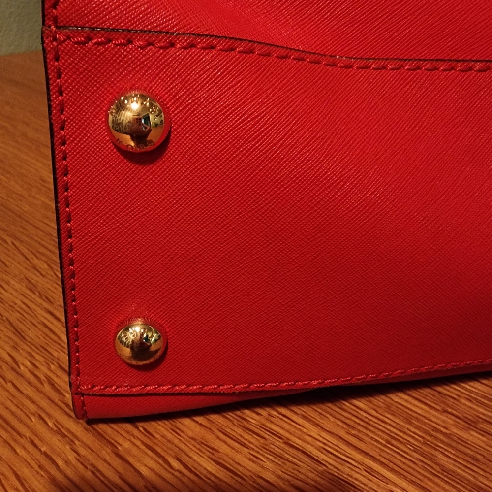 Michael Kors Hamilton Large Satchel Tote Saffiano Shoulder Bag - Picture 8 of 16